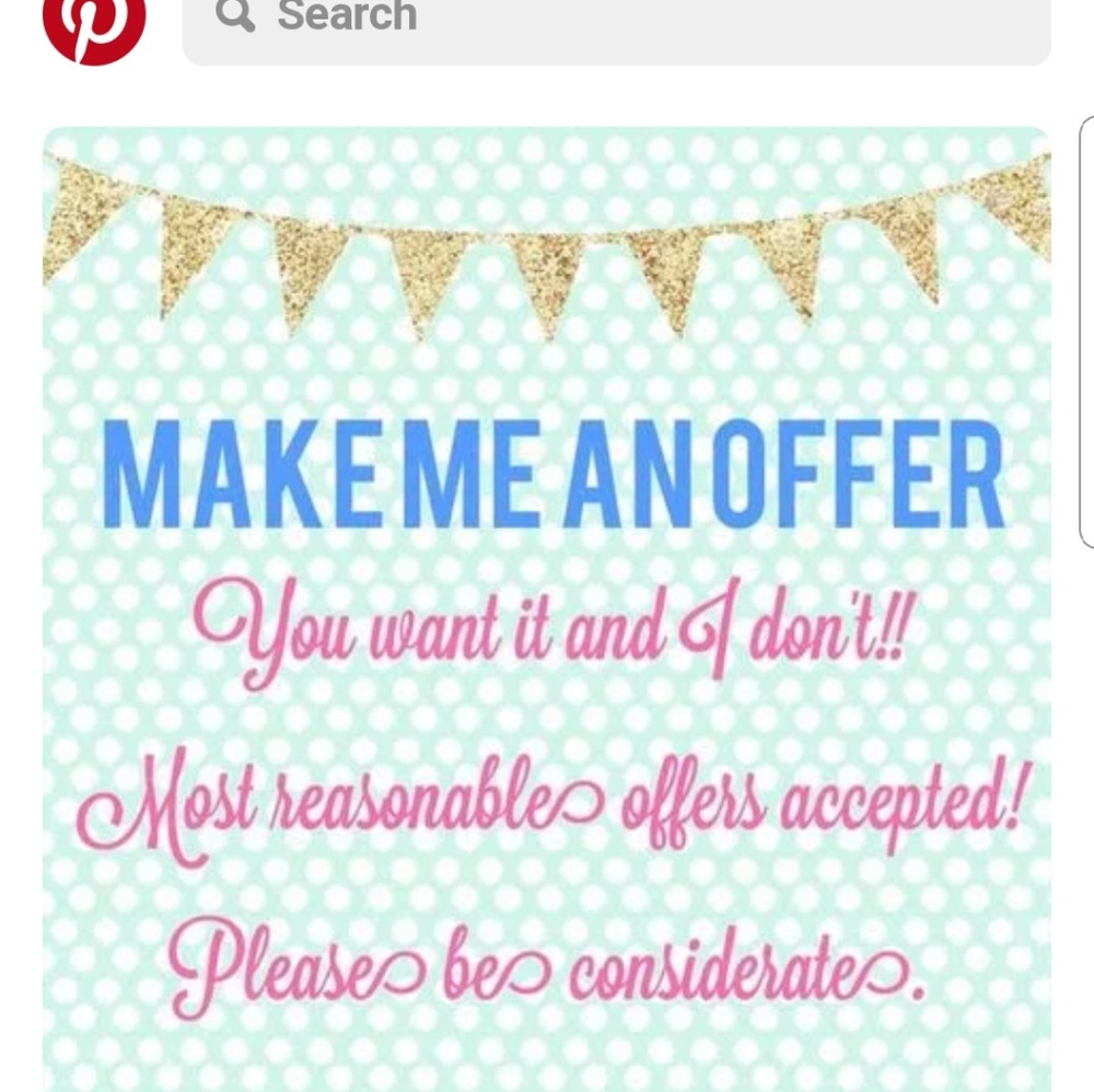 I accept reasonable offers